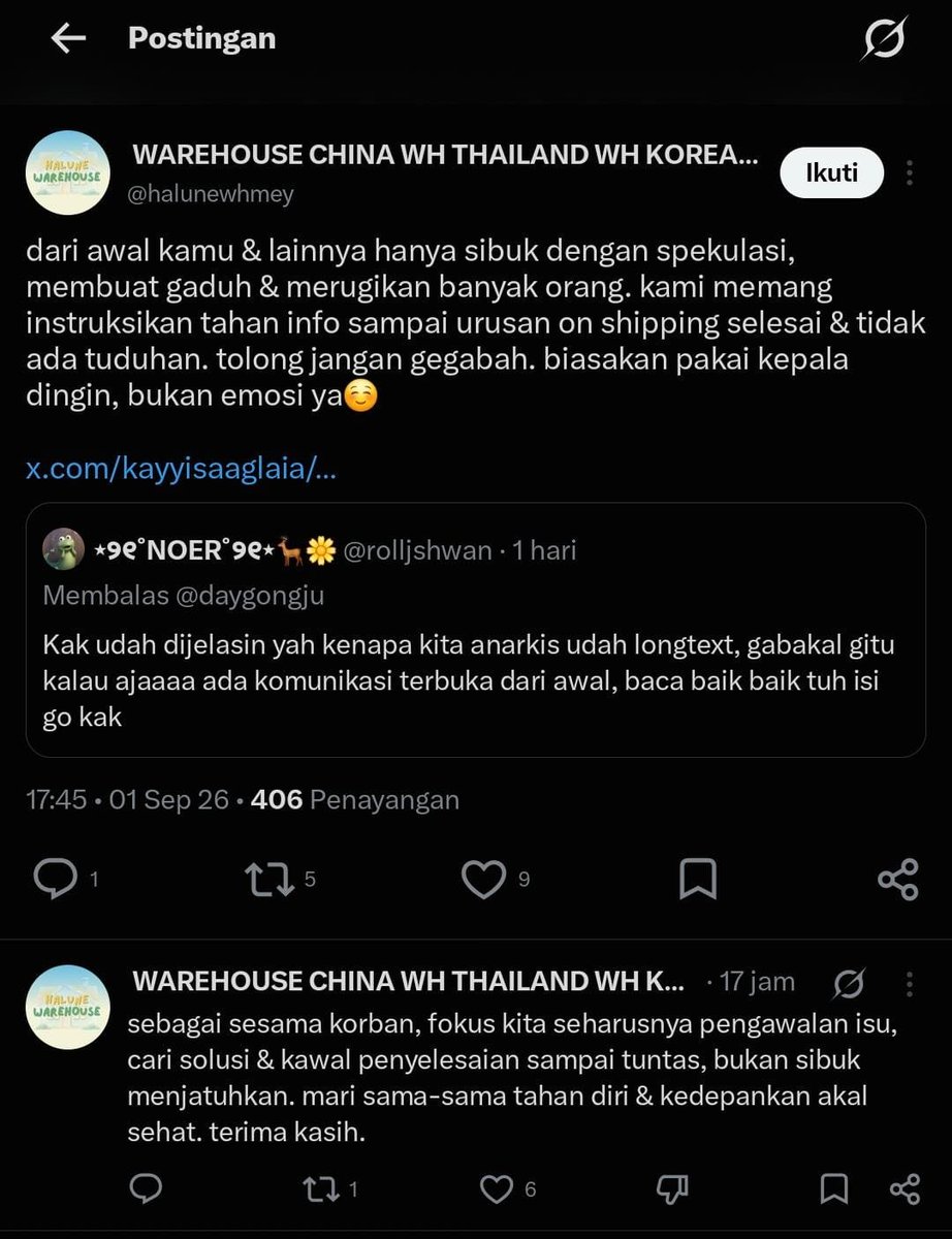 jiestore4's tweet photo. Karena kalian sudah bawa namaku sampai diX dan malah melebar kemana-mana jadi ku IZIN ceritain semua kronologi atau situasi yang terjadi digo dari awal @starXdream4 hilang ditanggal 10

Teruntuk wh @halunewhmey tolong dibaca dari awal sampai akhir ya kak pakai kepala dingin ya kak ☺️ barangkali sebelah lagi mengarang cerita sampai wh bilang kalau kita dari awal sibuk spekulasi, membuat gaduh & merugikan orang lain ☺️