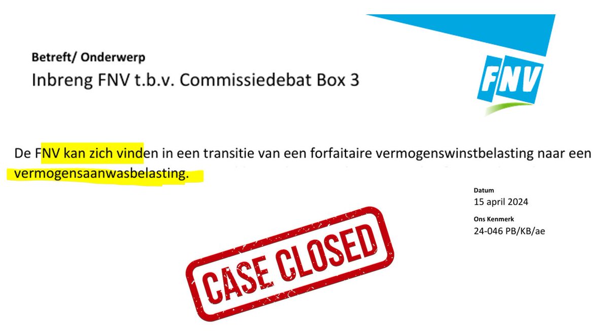 TheoBuysStocks's tweet photo. De vermogensaanwasbelasting móét en zal er komen. 

En straks verkoopt de politiek het doodleuk als “wat beleggers zelf wilden”, want er zijn genoeg adviesclubs en werknemersorganisaties langs geweest om dat verhaal te legitimeren.

De rekening? Die is voor jou. #BOX3 https://t.co/oseWRHkCRD
