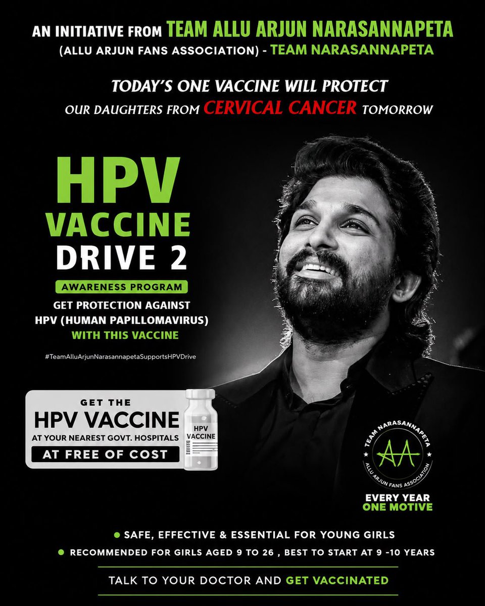 TM_NPETAA's tweet photo. Hlo Guys! Gud to say that on the occasion of the HPV Vaccine Awareness Program, we are conducting the awareness program on 8th September in Narasannapeta. Let’s support us and share your thoughts and ideas. If anyone is interested in joining this event, please connect with us. https://t.co/m99KH3eX1G