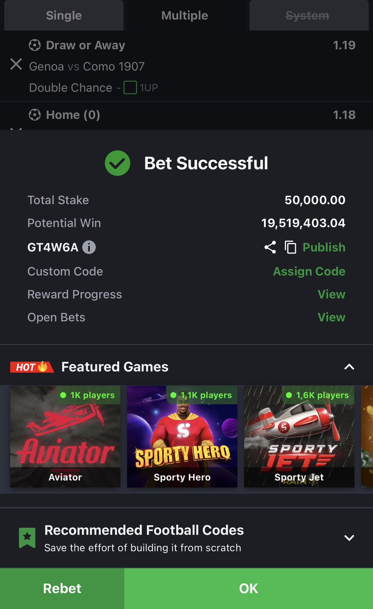 Cashoutkingbet's tweet photo. GT4W6A ✅✅✅✅✅✅✅
366 ODD

Bet responsibly. 

Retweet to WIN… https://t.co/F6bBFYNQWF