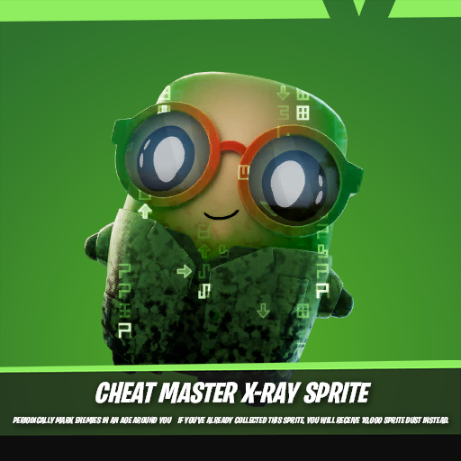 FireMonkey's tweet photo. The Cheat Master X-Ray Sprite will have a Lobby Hack code to get it for free! https://t.co/yHNiAnCvRA
