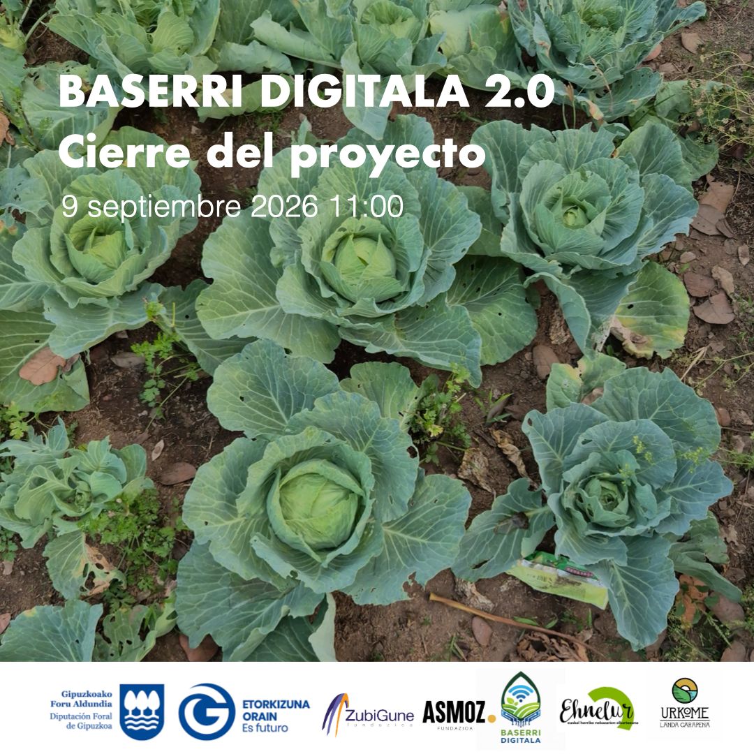zubigune's tweet photo. 📅 ¡Reserva la fecha! El 9 de septiembre celebramos la Jornada de Cierre de Baserri Digitala 2.0, en Lurgintza (Azpeitia), 11:00h. Compartiremos lo aprendido sobre hidroponía y digitalización agraria. Inscripción: https://t.co/Tu1Lns4v7W 🌱 #BaserriDigitala https://t.co/Duy8ajkv3d