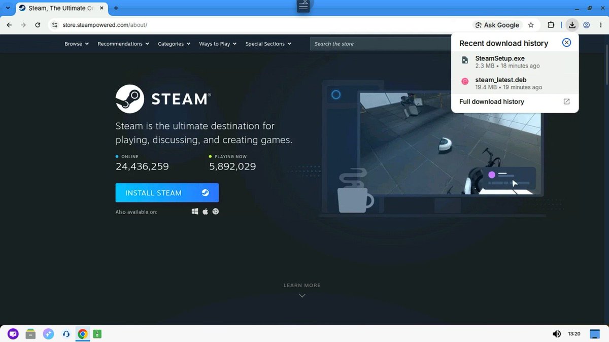 BootScreen's tweet photo. Tried installing Steam on JioPC, but it failed. Since JioPC runs Linux, installing some software isn’t as straightforward as Windows. Still trying to figure out how to get it running. https://t.co/ut4yuUkSLF