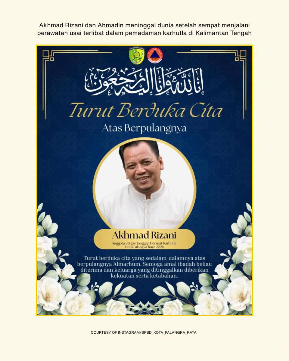 jenostalker's tweet photo. Innalillahi wa inna ilaihi raji'un bapak terimakasih sudah berjuang membantu memadamkan api kebakaran disana ya pak…😭😭semoga keluarga yang ditinggalkan diberi ketabahan dan kesabaran. dan semoga amal ibadahnya diterima di sisi tuhan yang maha esa aamiin.

#PRAYFORLAMPUNG
#PRAYFORSULAWESI
#PRAYFORKALIMANTAN
#PRAYFORSUMATERA
#PRAYFORACEH
#PRAYFORNTT
#PRAYFORNTB
#PRAYFORPAPUA
#PRAYFORINDONESIA
 #AllEyesOnIndonesia