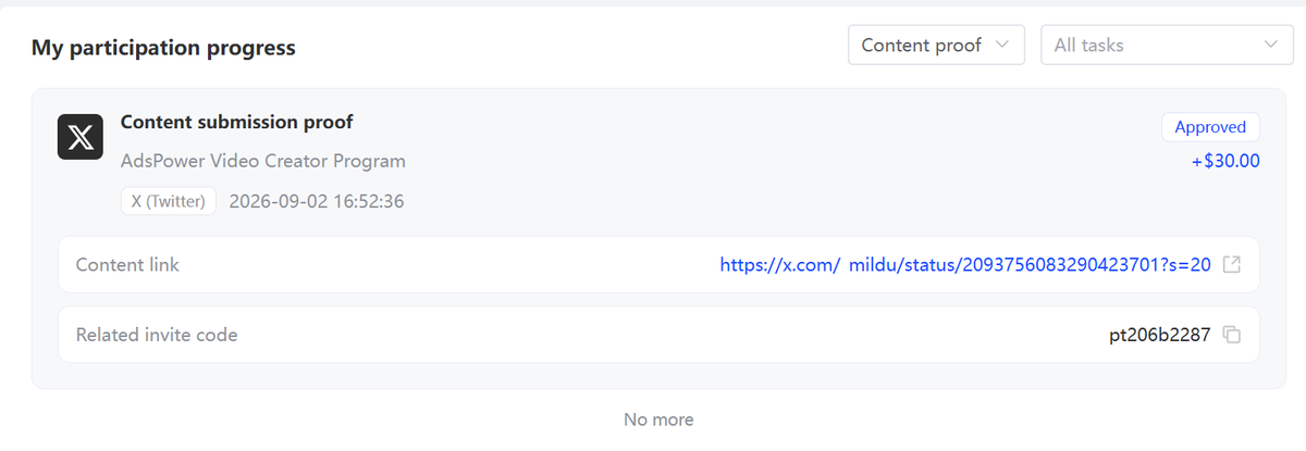 _mildu's tweet photo. GM CT

Started the day with a win! More to come

Thank you @AdsPowerBrowser !!

Don't forget to use #Adspower browser for smooth and safer workflow!

Enjoy the rest of your day! https://t.co/4pyJbf7oJe