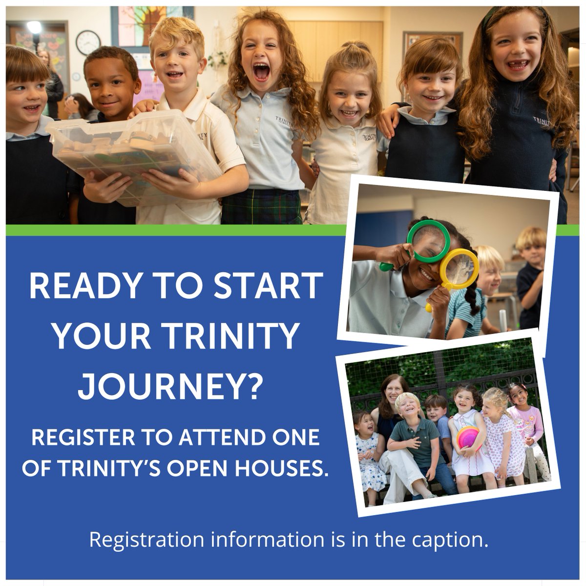 trinityatl's tweet photo. Ready to start your Trinity journey? Open House registration is now open! Registration is required, so reserve your spot and come experience Trinity for yourself.  #TrinityLearns Learn more and register here: https://t.co/lDIhI8VJOs https://t.co/x9VjDHsFIJ