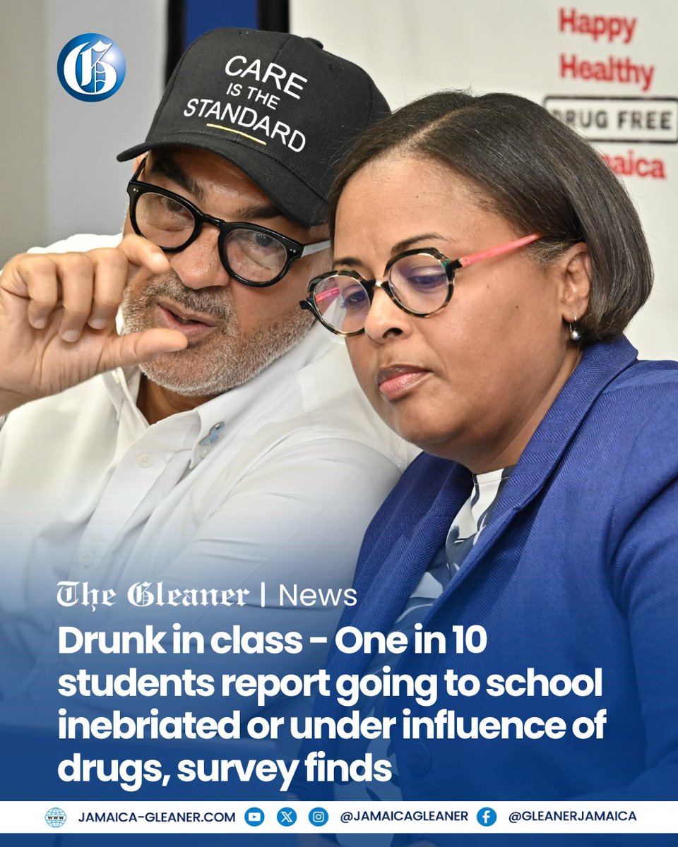 JamaicaGleaner's tweet photo. Jamaica’s classrooms are facing an unsettling challenge, with one in every 10 high-school students reporting that they have gone to school drunk, while a similar proportion say they have turned up under the influence of marijuana or other drugs

Read more: https://t.co/SWuindA7M3 https://t.co/JRh88UWBuZ