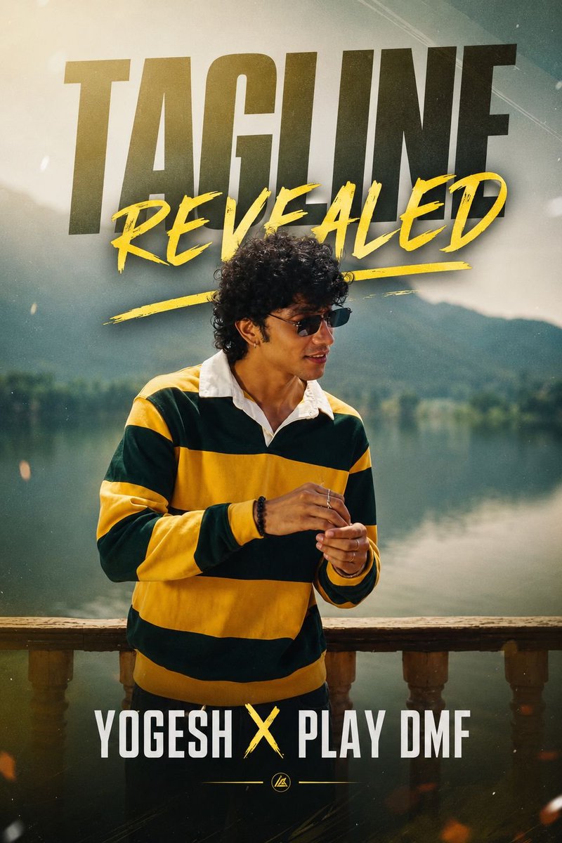 Yogeshrawat_fc's tweet photo. ☆ TAGLINE REVEAL ☆

YOGESH X PLAY DMF

▪ Copy &amp; paste the tagline
▪ Do not use hashtags
▪ Do not use emojis
▪ Do not use media
▪ Do not change the spelling

#YogeshRawat #Yogeshians https://t.co/AyUsgffhm2