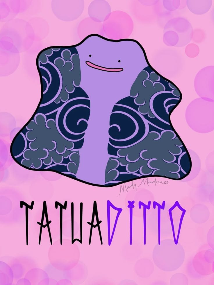 AcervoDitto's tweet photo. @acervomudkip se eu tenho uma tatuagem do ditto automaticamente tenho do mudkip tbm https://t.co/7rkFKNOaE2