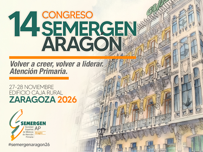 SEMERGENap's tweet photo. #SEMERGENAragón26 🟠XIV Congreso Autonómico de SEMERGEN Aragón
📅27 y 28 de noviembre de 2026 en 📍Zaragoza.
Programa e inscripciones: 
https://t.co/ZPla0UZOtA
@SEMERGEN_ARAGON #Zaragoza #AtenciónPrimaria #MFyC https://t.co/VB0sDXWrYM