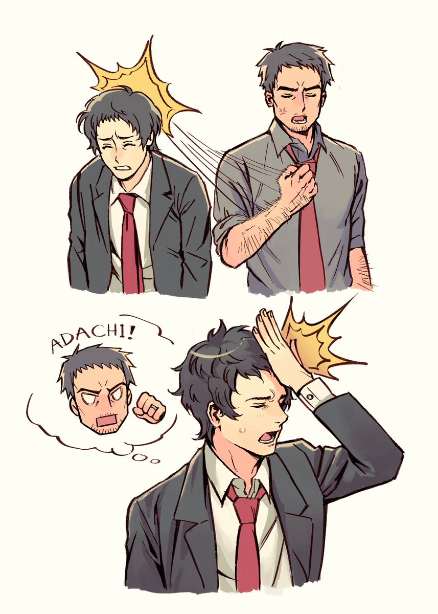 kabbagekun's tweet photo. #堂足 do you think adachi would have a mini dojima conscience? https://t.co/JdIXoaydug