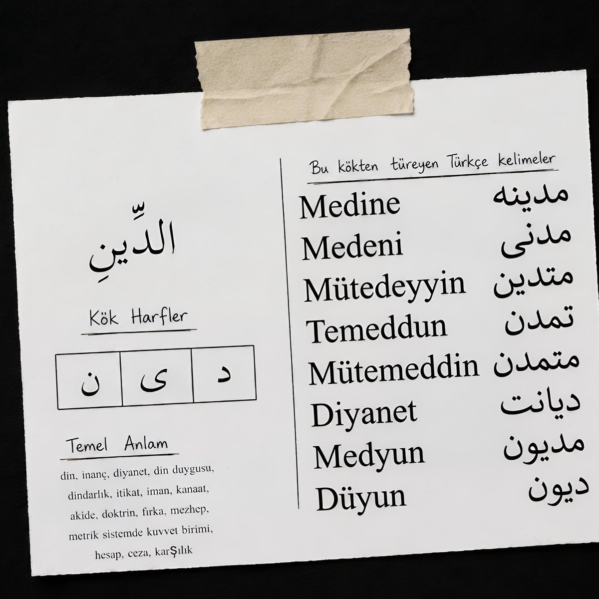 dilmidilbermi's tweet photo. Türk'ün Dili Kelamullah - Fatiha(4)
#dil #türkçe #köken #etimoloji #kuran https://t.co/4jOod6zeDt