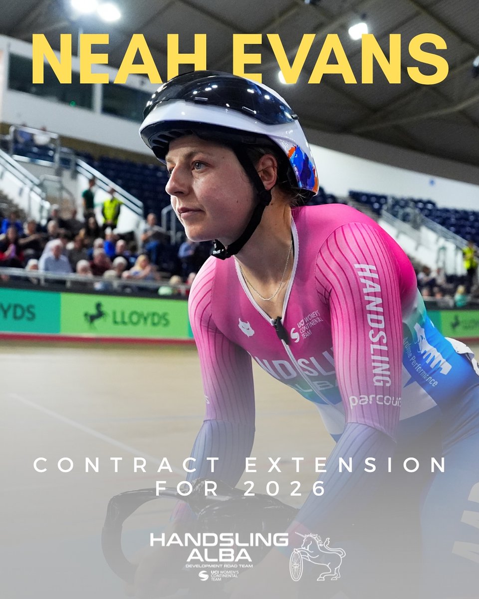 ArdellaHugkoy's tweet photo. We're happy to announce that Neah Evans will continue to ride with us in 2026! After a challenging season, she's looking forward to another year with the team's strong support and spirit. https://t.co/oFXikT94ze