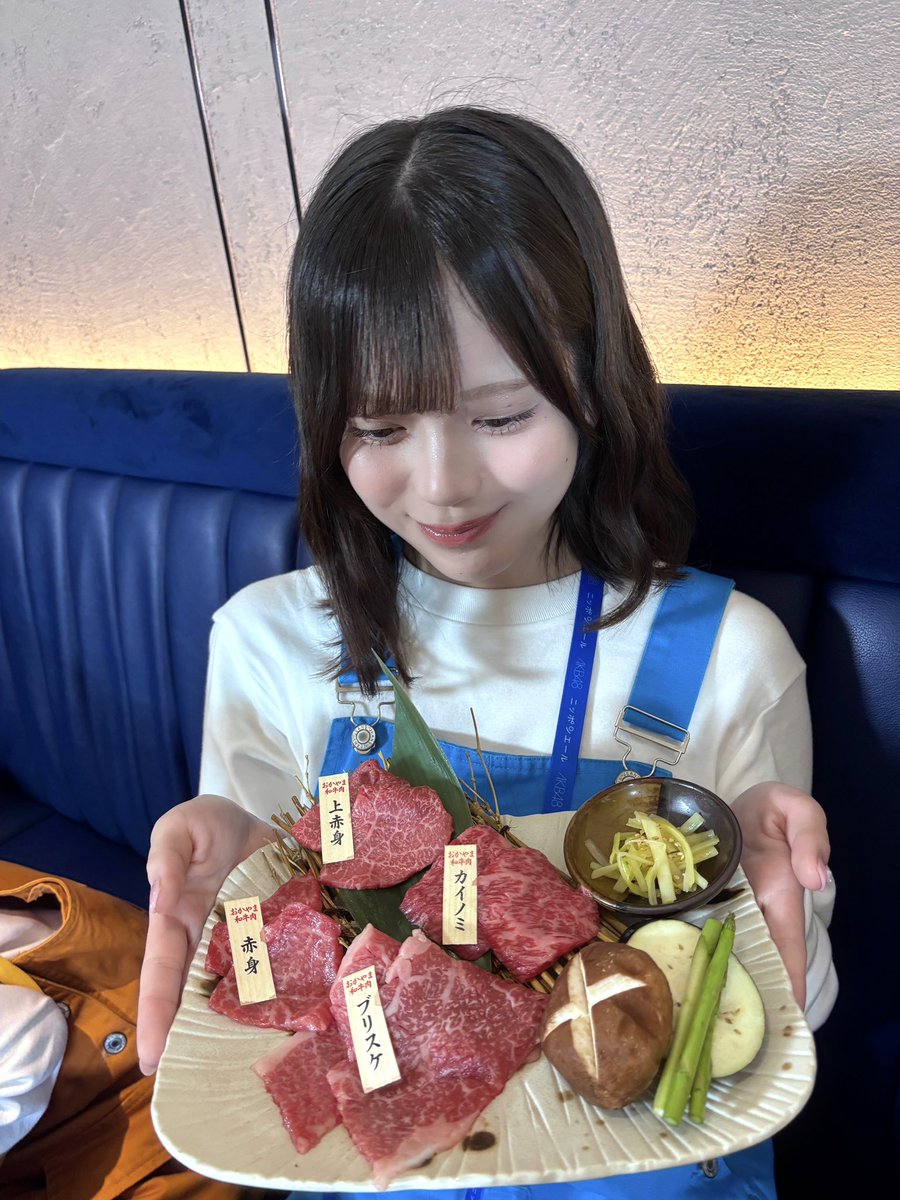 yui_kawamura's tweet photo. YouTube番組「AKB48が行く!ニッポンエール 産地を応援、みんなで応援」🗾
岡山県篇ラスト！ご覧いただけましたか〜？

今回は「岡山そだち」さんで
⭐️おかやま和牛肉 AKB48盛⭐️
を考えさせていただきました！！
https://t.co/WKO6hspZOZ https://t.co/WEjhEEpmzz