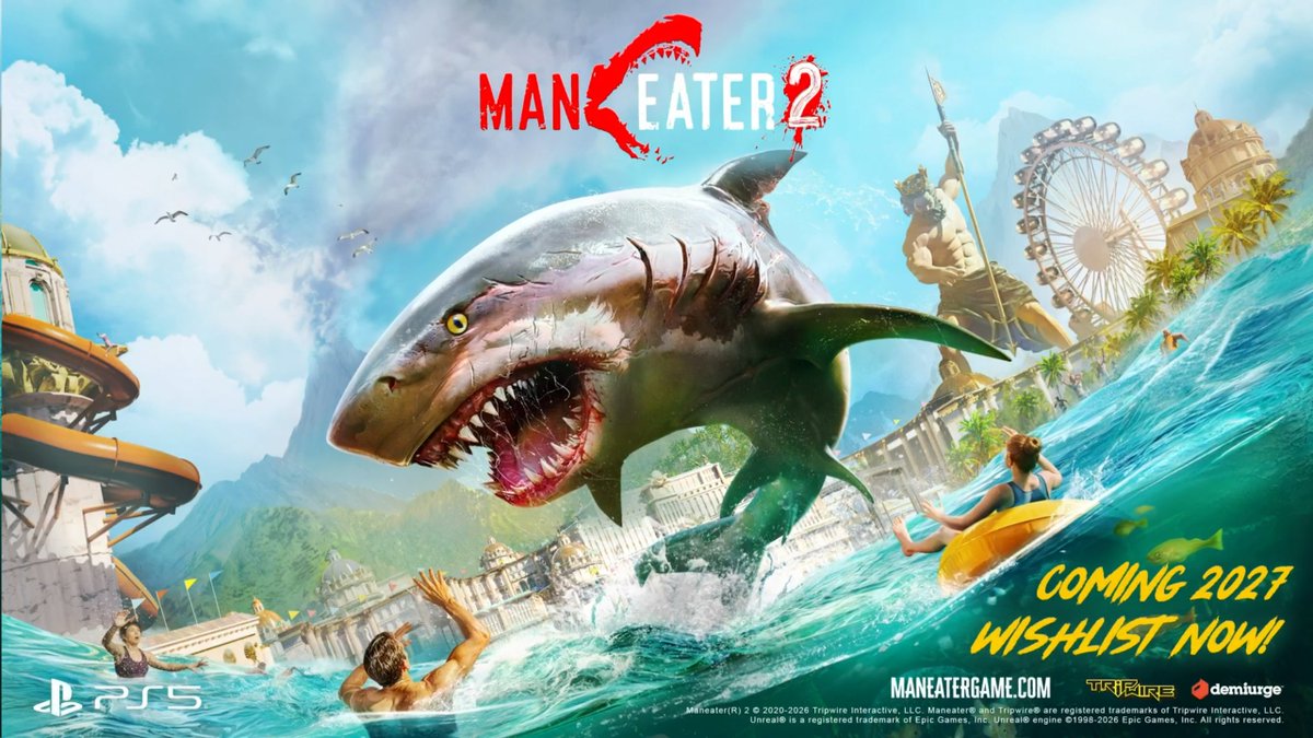 VGNWnet's tweet photo. Maneater 2 has been announced at State of Play https://t.co/bBiGE9nRDb