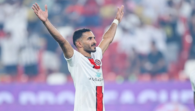 action_news's tweet photo. علي مبخوت هو هداف مواجهات الجزيرة و شباب الاهلي في الدوري بـ13 هدف. https://t.co/PD8XTGyGdy