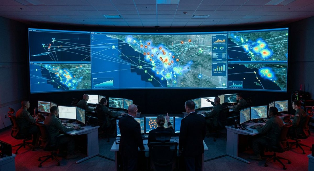 DataShapes_AI's tweet photo. Individual awareness wins engagements. Shared awareness wins operations.

When one operator detects a threat, that's valuable. But when every unit across an operation sees the same real-time picture of the electromagnetic environment, something more powerful happens.

A common operating picture means:
→ A threat detected by one unit immediately informs all units
→ Commanders see the full electromagnetic environment, not fragments
→ Coordination happens from shared truth, not conflicting reports
→ Decisions at every echelon draw from the same real-time intelligence

Without shared awareness, each unit operates from its own partial view. 

Gaps appear between what different elements know. Threats detected in one sector don't inform another. Coordination suffers because everyone is working from a different picture.

When spectrum intelligence is shared across the force—from the tactical edge to command—the entire operation moves with unified understanding.

The goal isn't just to detect threats. It's to make sure everyone who needs to know, knows—at the same time.

Distributed sensing creates the data. A common operating picture turns it into coordinated action.