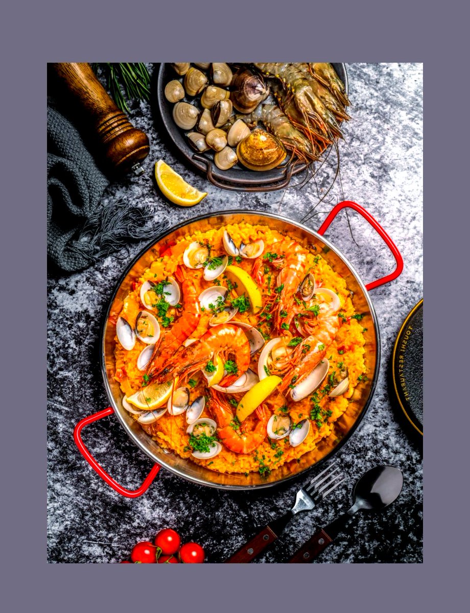 LilaAylmerxk's tweet photo. Nueva receta de paella valenciana con mariscos, sabor que transporta a la costa espaola! https://t.co/FbhmJj9XLa