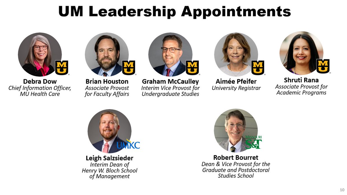 umsystem's tweet photo. President Choi closes his President's Board Report by welcoming the UM System's newest leadership appointments. https://t.co/TfXudYfg4g