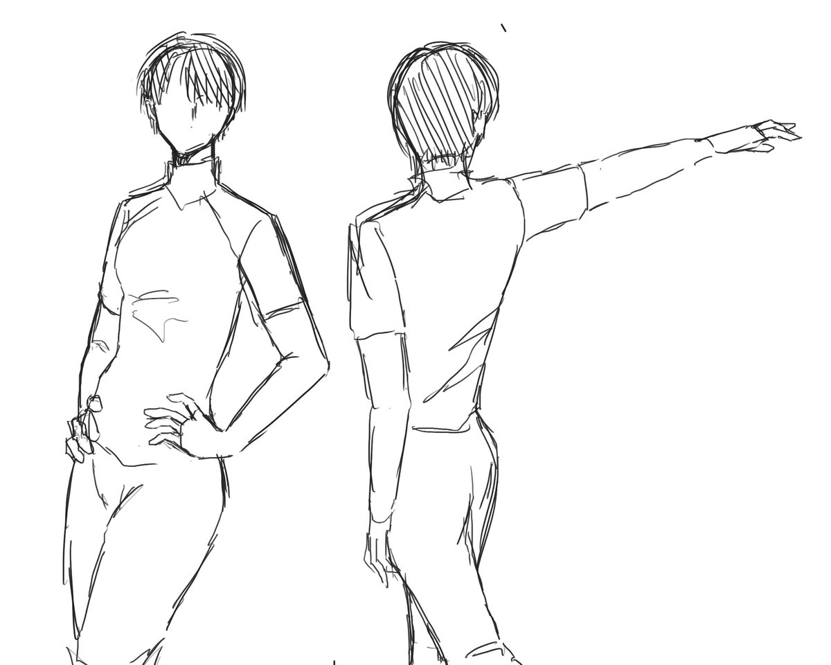 giik2a's tweet photo. 全身描くのが苦手なので、練習なうです https://t.co/scPJEw1TBf