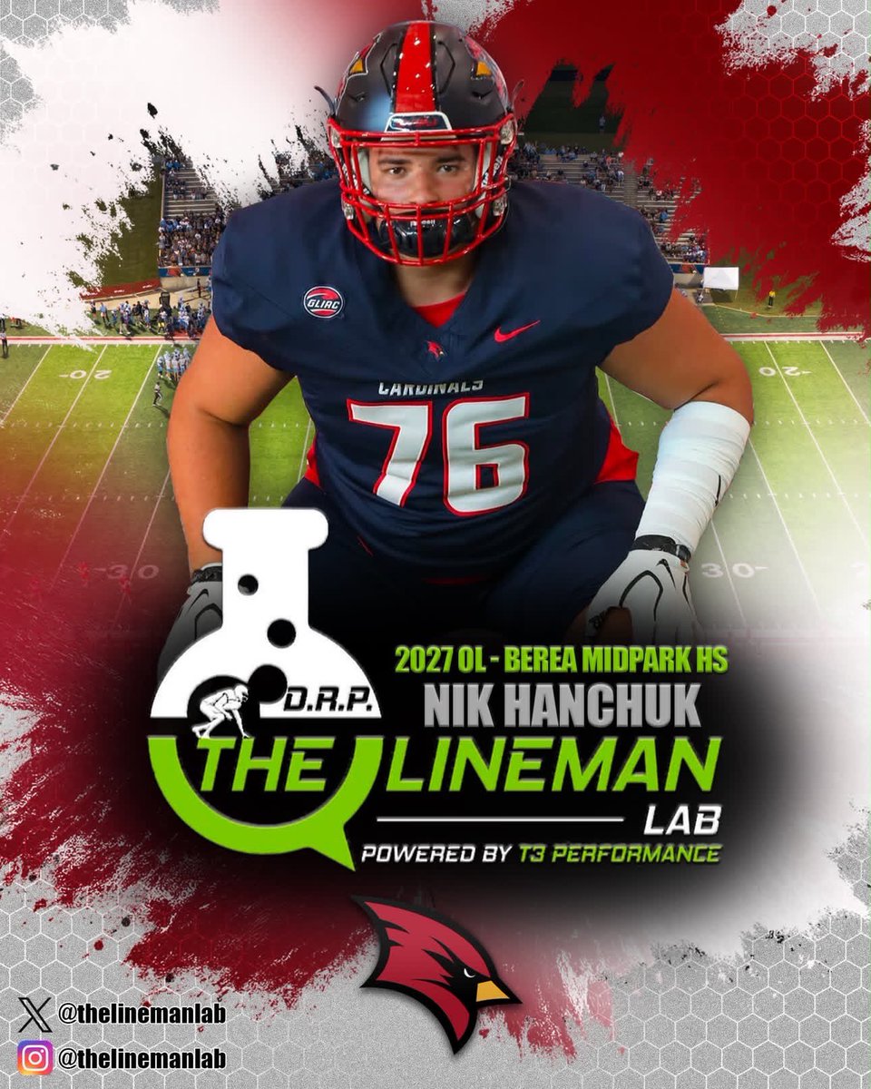 thelinemanlab's tweet photo. #CommitmentAlert 🚨
◾️ Class of 2027 @nik_hanchuk
◾️ O-Linemen from Berea Midpark
◾️ Committed to @svsu_football
Congratulations Nik! We are looking forward to seeing you compete at the next level!
#LabMade🧪 @DaleRodick @CoachChad_T3 https://t.co/JJSFNEeqTf