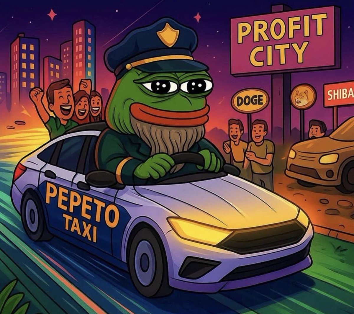 Pepetocoin's tweet photo. Pepeto’s taxi leaves for Profit City 🏙️ 💰 

Builders with vision and solid projects, hop in, the next era of meme coins begins here. 🐸💚

🔥 164 % staking rewards for holders

To invest, make sure to use only the official website🔗:  https://t.co/fDvUgkidVj 🐸

🎁 Join the $700K Giveaway before Tier 1 Listing: https://t.co/yBoyqCWawH

#Pepeto #memecoins #cryptopresale #Ethereum