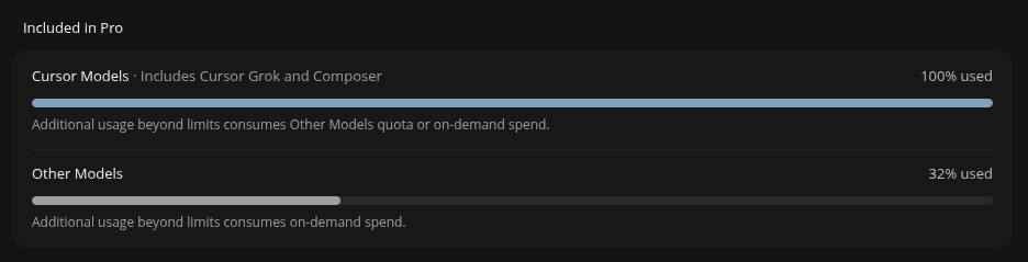 ZeR0Miranda's tweet photo. @poteto poteto poteto
I'm hitting `rate limits by model provider` on @grok even though I still have `Other Moldels` quota, and it explicitly says `Additional usage beyond limits consumes Other Models quota or on-demand spend.`
Bug, maybe? https://t.co/pbO9IrIrVu