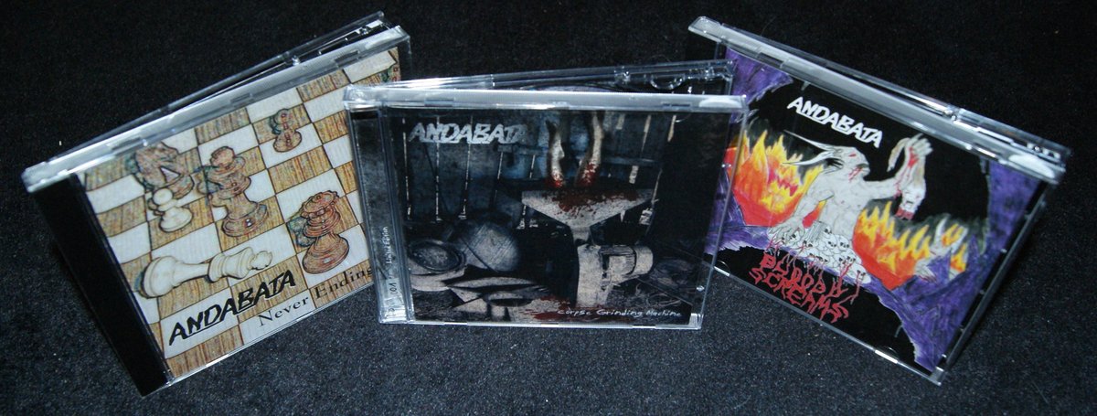EnteraCarsten's tweet photo. Ein neues Merch Special meiner Death Metal Band Andabata (Death Metal Duo, ohne Gitarren). Mehr Infos auf https://t.co/YywwEMi8tQ
#merch #bandmerch #cd #audiocd #veröffentlichung #neverendingwar #corpsgrindingmachine #bloodyscreams #andabata #deathmetal https://t.co/cgIzUOijlc