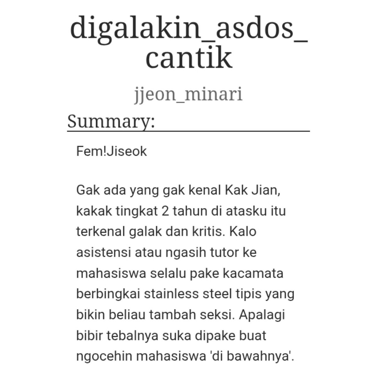 jjeon_minari's tweet photo. Fem!Jsk oneshot 🔞

https://t.co/Py6WZFMmee https://t.co/aH3jCiM8Lm