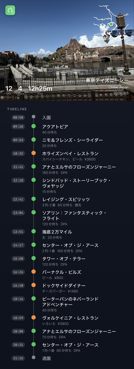 Serah903's tweet photo. 今日の軌跡 https://t.co/bmMA2hKTVw