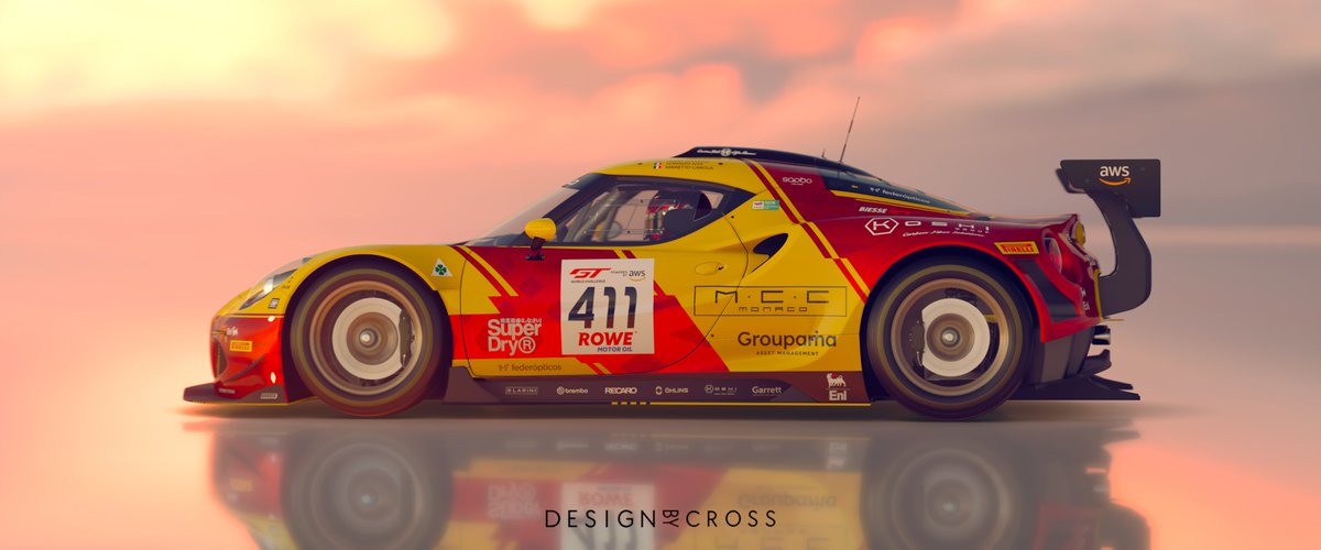 24HuresdeLoL's tweet photo. #GranTurismo
#GT7
#liverydesign
#designbycross

Alfa Romeo BIESSE Racing 4C GTWC Factory Team Concept
 #411:
Emma Collado 🇪🇸
Lorenzo Aita 🇮🇹
Manetto Carola 🇮🇹
 #412:
Hughes de Villers 🇫🇷
Hanne Tanberg 🇩🇰
Paul Larousse 🇲🇨 https://t.co/Lw7rcTXZ1T