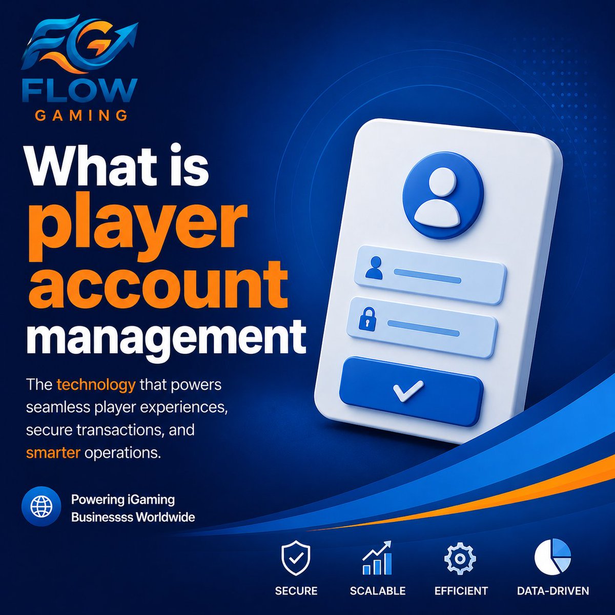 flowgamings's tweet photo. What Is Player Account Management (PAM) in iGaming?
It is the technology layer that manages the entire player journey, from registration and verification to deposits, withdrawals, bonuses, and account activity
#FlowGaming #iGaming #PAM #GamingTechnology #Sportsbook #casino https://t.co/PPX0OMTQpO