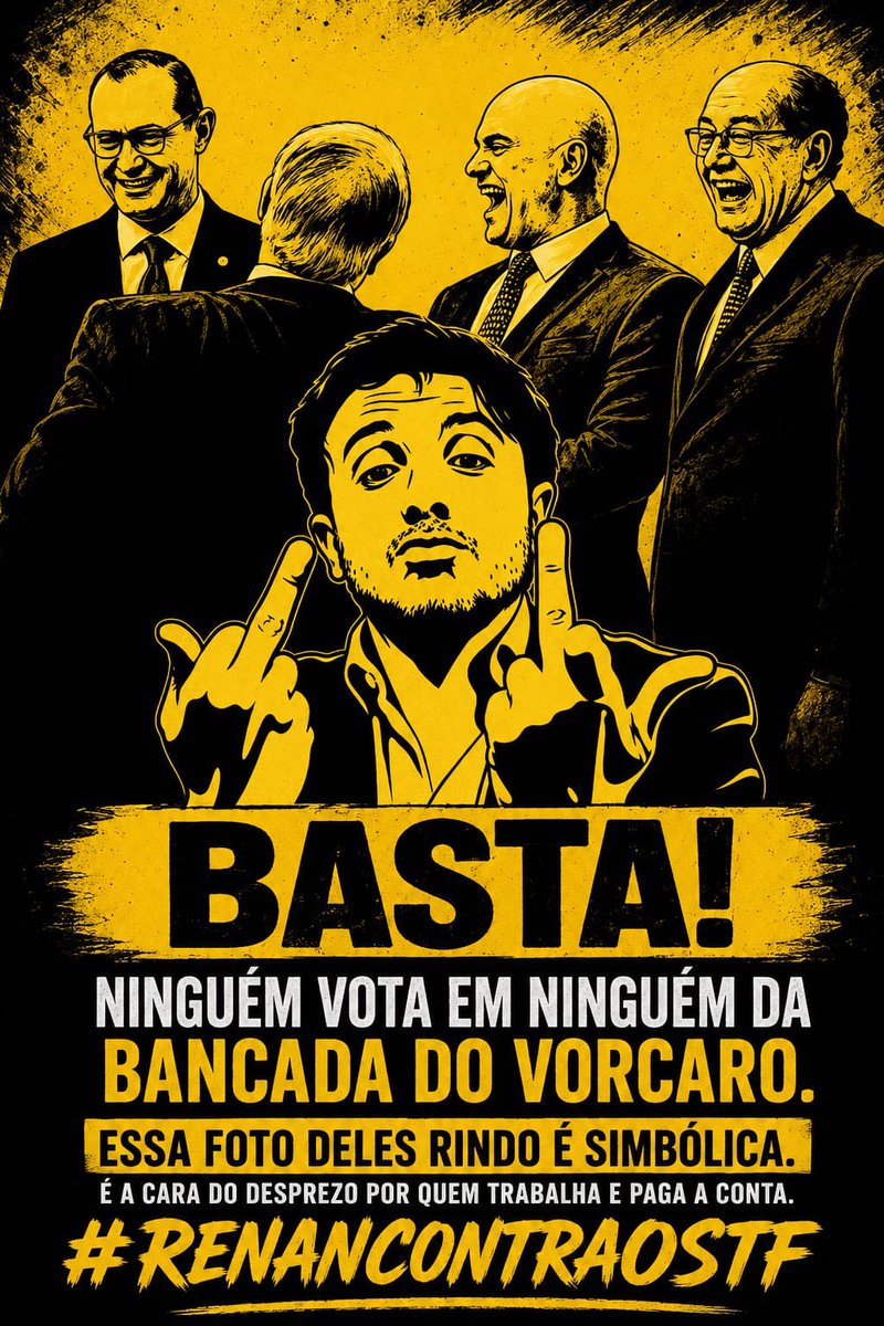 miltonn1990's tweet photo. CHEGA!

A foto desses crápulas rindo virou símbolo de uma política 
que acha que nunca vai pagar a conta.

E aí surgem áudios de Nikolas chamando Vorcaro de “Dani” e “lindão” enquanto pede ajuda para um aliado. E ele ainda pede desculpas por ter criticado o Banco Master.

O Brasil merece saber até onde vai essa rede.

#RenanContraOSTF