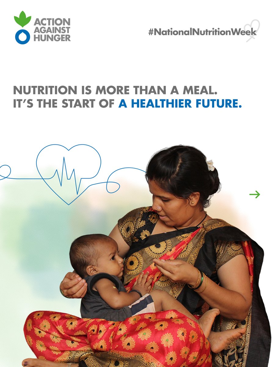 AAH_India's tweet photo. Better nutrition can shape a child’s future.

At Action Against Hunger Foundation, we work with families and frontline workers to bring awareness, care, and support closer to communities.

#NationalNutritionWeek #ActionAgainstHunger https://t.co/XyyffSecb8