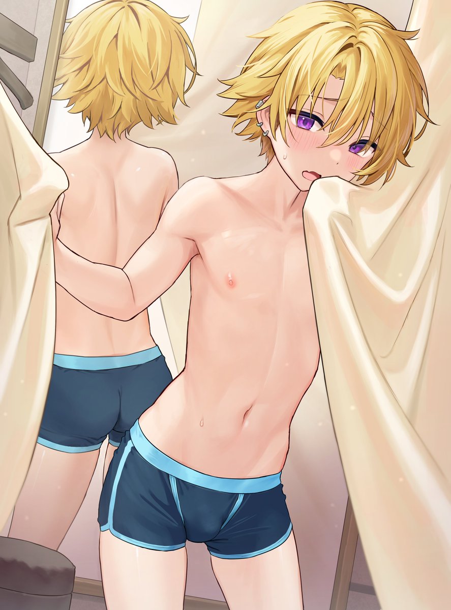 commamion5's tweet photo. ボクサー水着差分もあるよ
さすがにセンシティブ！
紐ビキニとかジョグストラップとか裸のおまけはファンサイトにあげてきました！ https://t.co/p4XYlxniyL