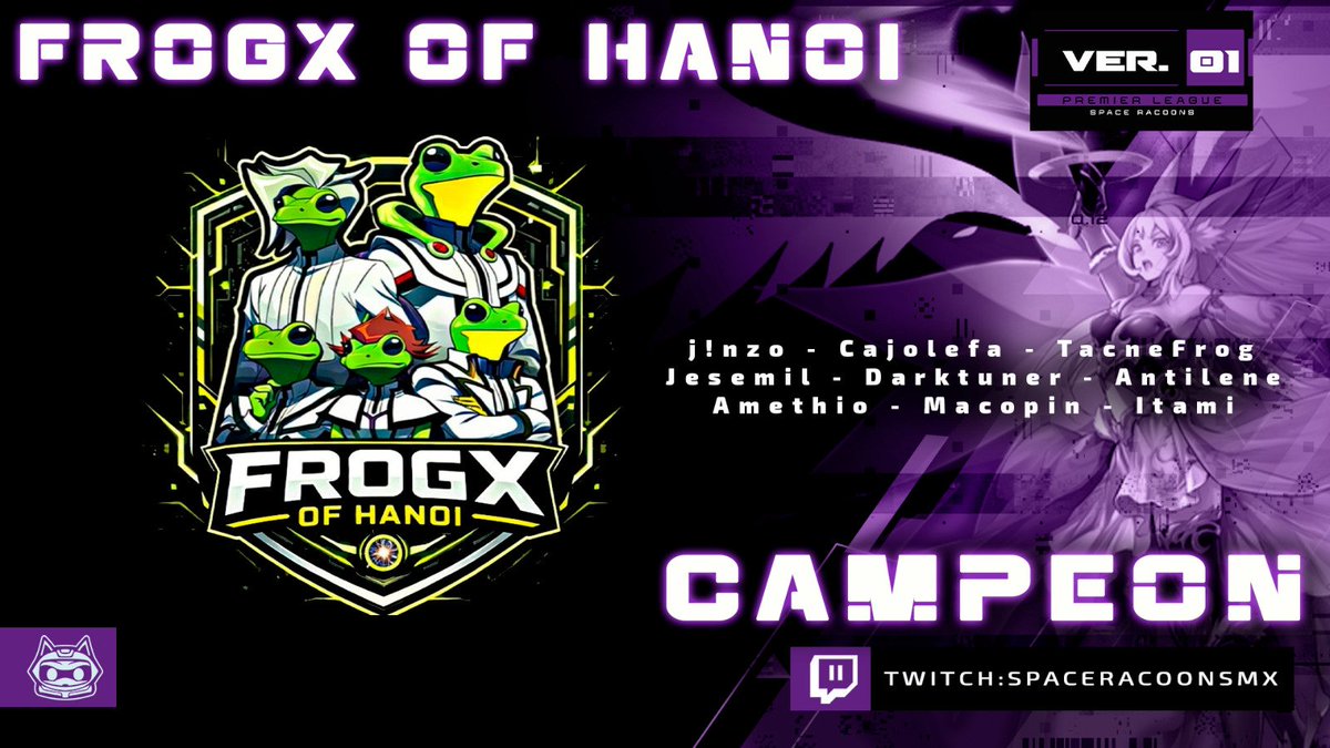 SpaceRacoonsMX's tweet photo. ✨ PREMIER LEAGUE | YGO DUEL LINKS TEAM LEAGUE✨

▫️Concluimos nuestra primer liga de paga y estos son los equipos que logran llevarse el premio acumulado junto a los MVP de la fase de grupos y Play Offs.

🥇FOH
🥈BC https://t.co/6b45CWQKSJ