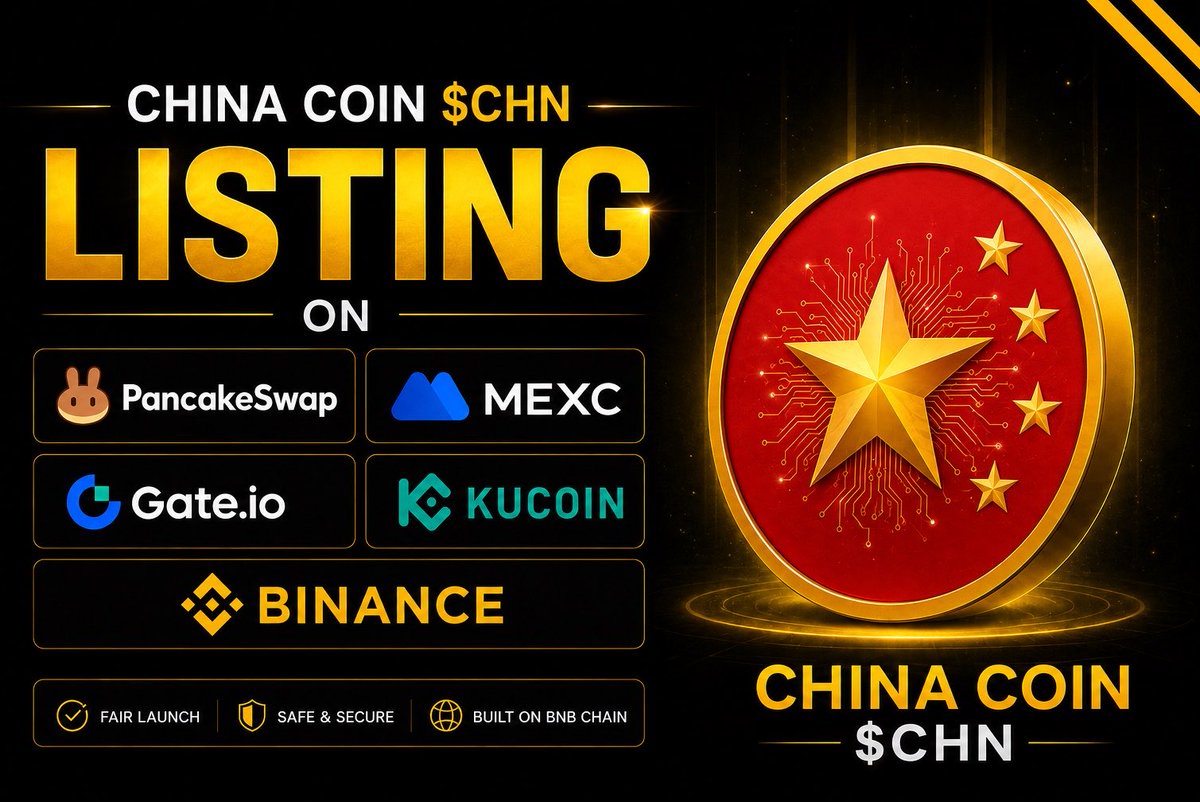 chinacoinXbnb's tweet photo. 🚨 $CHN Presale is now OPEN — come early and celebrate big at the end! 🚀

The countdown has officially begun. ⏳

CHINA COIN ($CHN) is getting ready to launch and open a new chapter on BNB Chain. 🇨🇳⚡️

🌐 https://t.co/QXQm61DEVJ

Send your $BNB to the presale address:

0xc4856eA92E5AA1102D2101254A77b9509887DaC0

💰 Minimum purchase: 0.1 $BNB
🔥 1 $BNB = 5,000,000 $CHN

🎁 Complete the following tasks for a chance to win 100,000 $CHN in the airdrop:

🔸 Follow
🔸 Like & Retweet
🔸 Reply with your $BNB address

🚀 Get in early. The $CHN journey starts now!