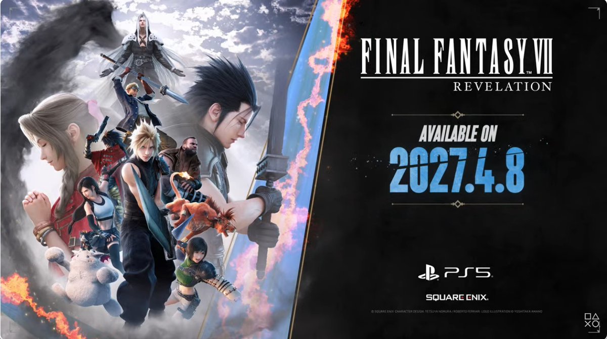dengekionline's tweet photo. 『FF7リベレーション』2027年4月8日に発売決定!!

他、#StateofPlay の情報はこちらで
https://t.co/T2K2PudX2Y https://t.co/Bw8ZgwecJr