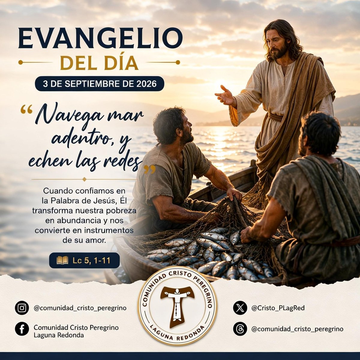 Cristo_PLagRed's tweet photo. 🙏✨ Jesús nos invita a remar mar adentro y confiar en su Palabra. Aunque haya dificultades, pongamos nuestra vida en sus manos. 🐟💙 ¡Señor, echaré las redes! ✝️ https://t.co/fbPSdyAkEK