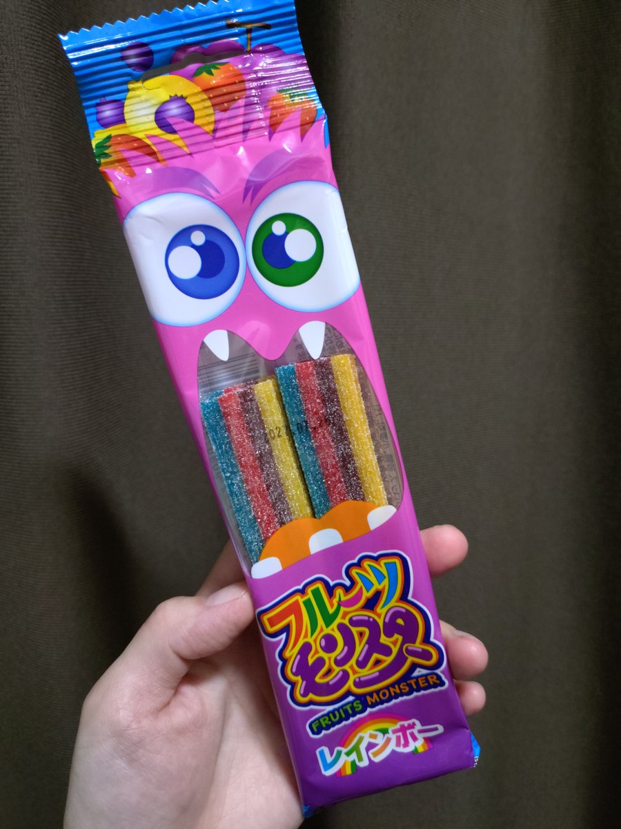 candy_373's tweet photo. グミの日ですから
グミをたくさん

チュッパチャプスサワーバイト大好き

やおきん
フルーツモンスター　レインボー味
見た目が好きなフルーツ・バイ・ザ・フット似で安いから買った
好き！また買ってくる https://t.co/nwcHsi6ss1