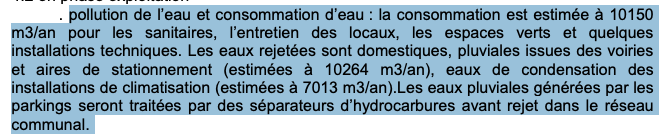 The_Grey_Monkey's tweet photo. @JeanZeid L'utilisation de l'eau dans les DC est une fake news énorme !
Extrait du rapport sur le permis de construire du plus gros DC d'IDF à la Coureneuve. Le top de la consommation d'eau ce sont les chiottes et les espaces verts !!!!  🚻 🤣 https://t.co/6vmc0TdClW