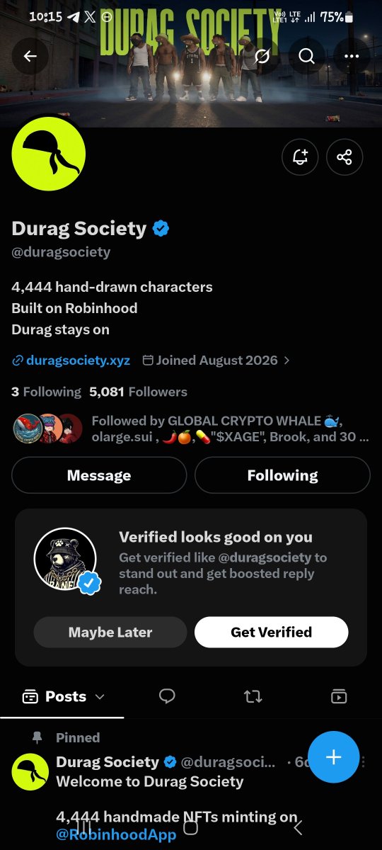 Banecrypt001's tweet photo. @k0k1eth @duragsociety Already following you chad

0xA3D800262b2f02E47a371632988A584c123D016a https://t.co/YOgJ5mWQHx