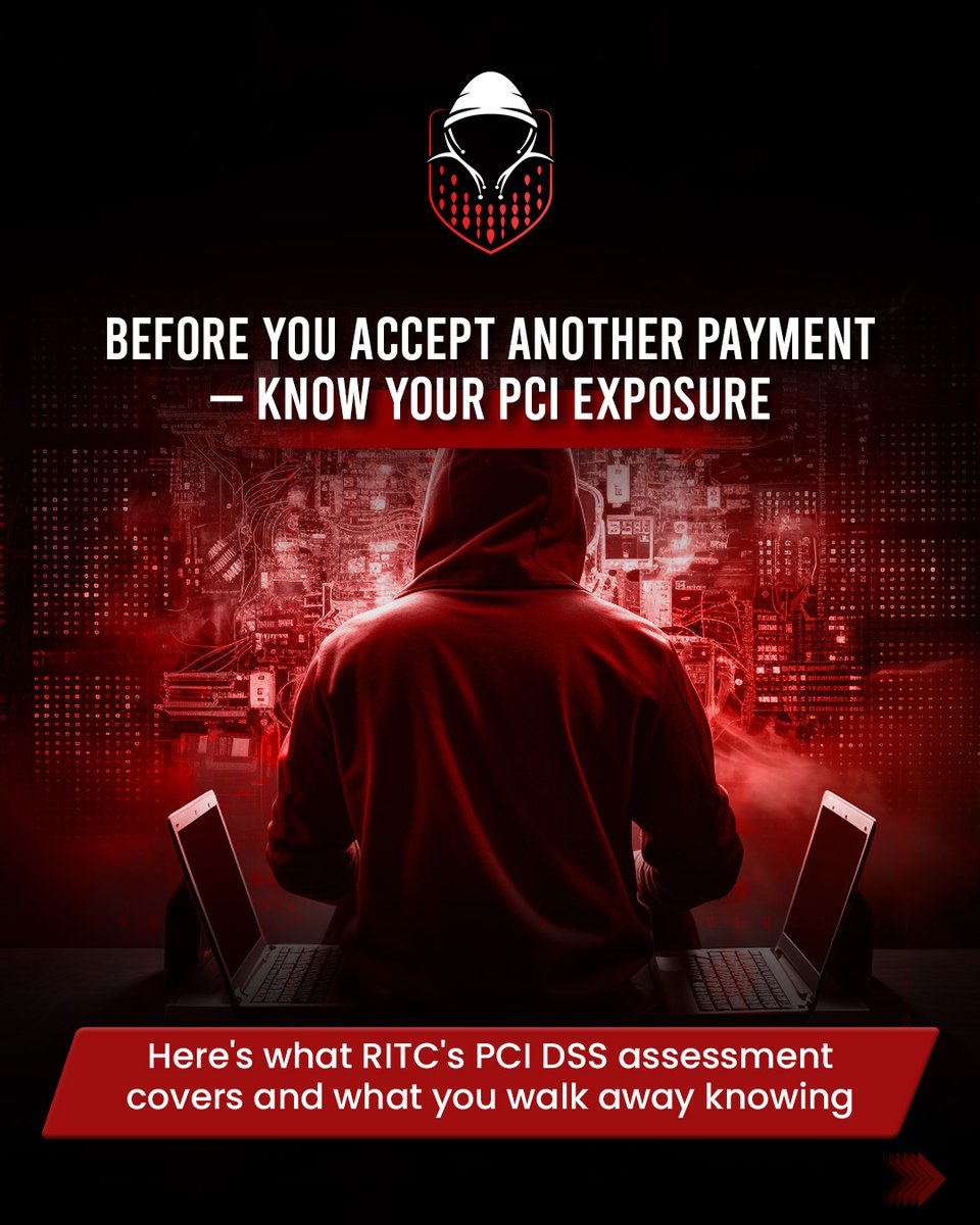 RITCsecurity's tweet photo. ⚠️ PCI non-compliance can cost you your merchant account with no warning.

Here's everything RITC's PCI DSS program covers, from CDE scoping to quarterly scanning to full remediation support. Swipe to see the full breakdown. 👉

DM 'PCI' to get started. 📩
#PCIDSS  #RITC https://t.co/8IJuBkOfY9