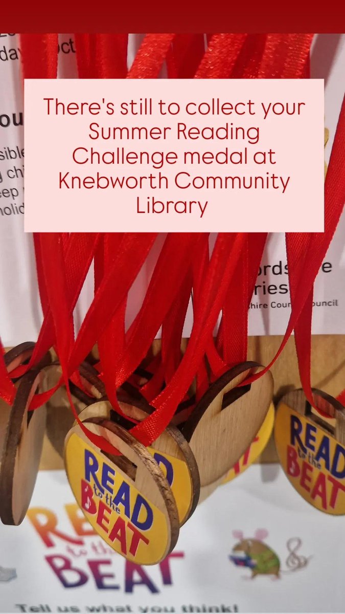 KnebCommLibrary's tweet photo. There's still a couple of days until this years Summer Reading Challenge finishes so pop into Knebworth Community Library to complete your Challenge 

@summer_reading_challenge @readingagency 
#SummerReadingChallenge #KnebworthCommunityLibrary https://t.co/4M6Nsajbfz