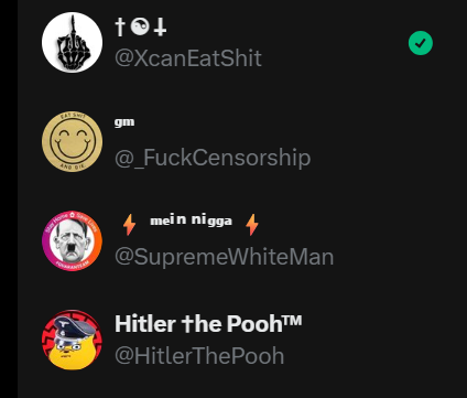 racistXuser's tweet photo. @JoeFucknFriday, u keepin up w/ my name changes?
  Do u still ♡ mein ass from kanaduh? 😘 https://t.co/YK7HsuGLIk