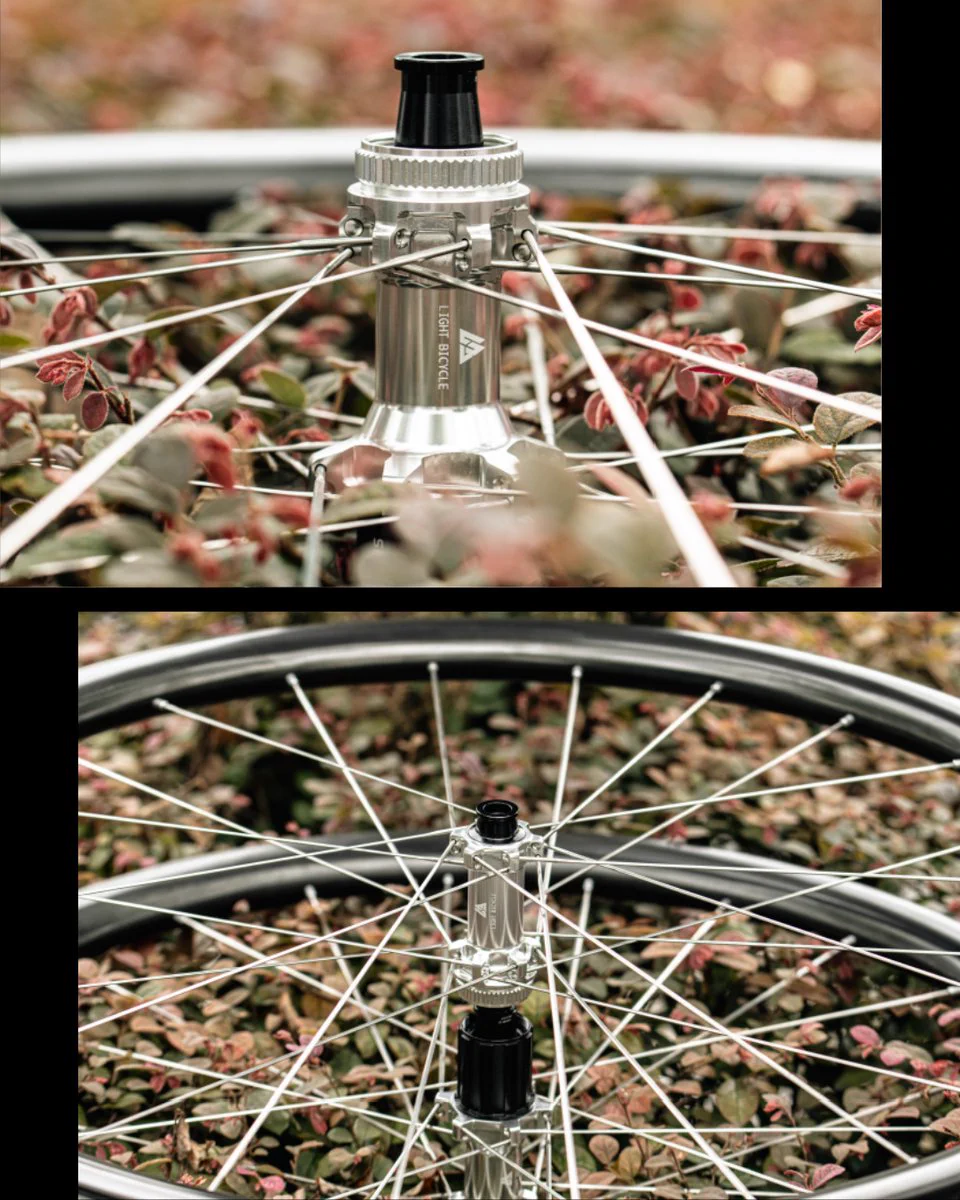 超美品】light bicycleカーボンホイール ワイドリム リアのみ Light