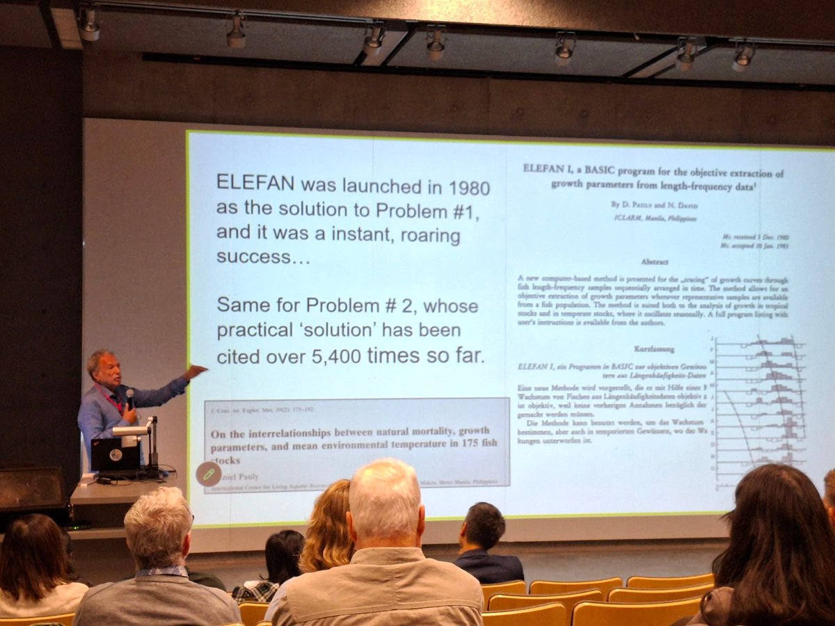 FishBaseProject's tweet photo. #EVENTSPOTLIGHT: The 3rd &amp; final day of the #FishBase &amp; SeaLifeBase Symposium @UBCoceans is dedicated to “Celebrating Daniel Pauly at 80”, highlighting his pioneering concepts, theories, &amp; info systems as drivers of marine/freshwater conservation in the context of global change. https://t.co/jIPIV6WdUD