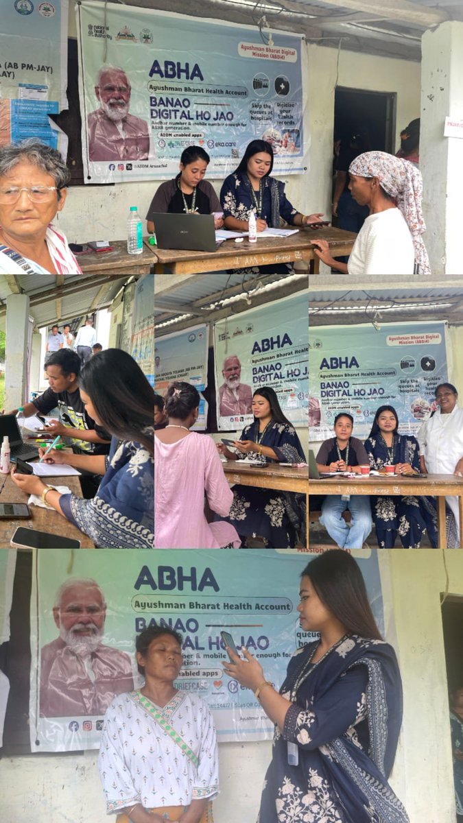 ABDM_Arunachal's tweet photo. DAC Papum Pare successfully conducted an ABHA Drive during the 30 Days Integrated Health Camp at Denka Village, generating 40 ABHA Cards and promoting digital health awareness in the community. 🌐💚
#ABDM #ABHA #DigitalHealth #PapumPare https://t.co/OKwoPKoOMS