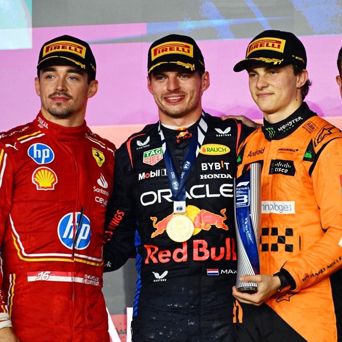 claustrofobicaa's tweet photo. this better be the podium on sunday ISTG @Max33Verstappen @Charles_Leclerc @OscarPiastri WE CAN DO THIS 🙏🏼 https://t.co/TbeHkUfDU1