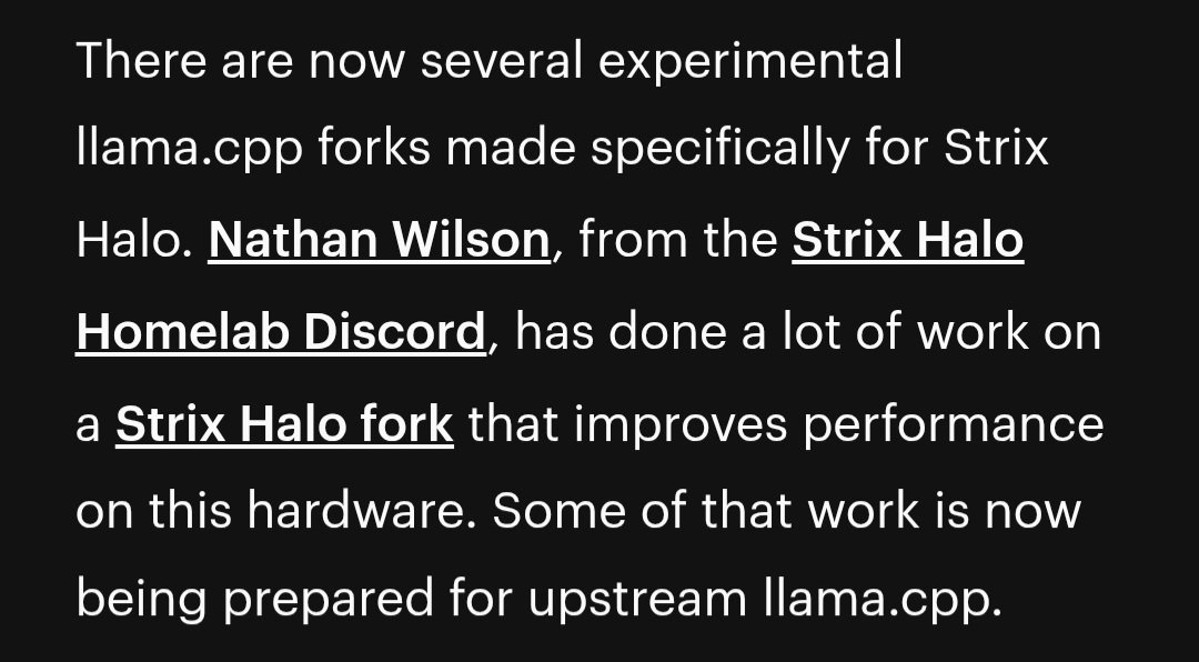 NathanW1014's tweet photo. @FrameworkPuter @dcapitella I did all this on a Framework Desktop

Thanks @dcapitella for the mention in the artical and thanks @FrameworkPuter for building solid hardware ! https://t.co/qiVXd76oRs